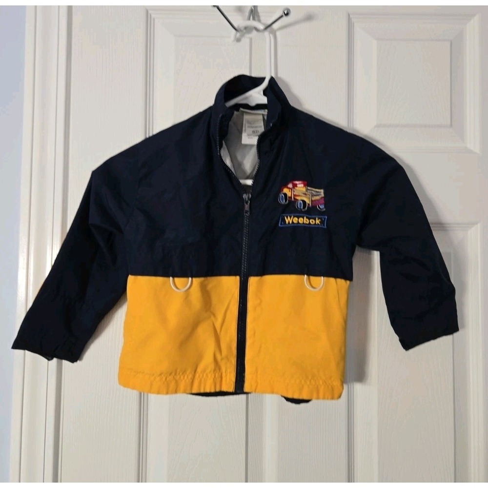Weebok Toddlers Boys Light Wait Jacket Size 3T Navy & Yellow‎